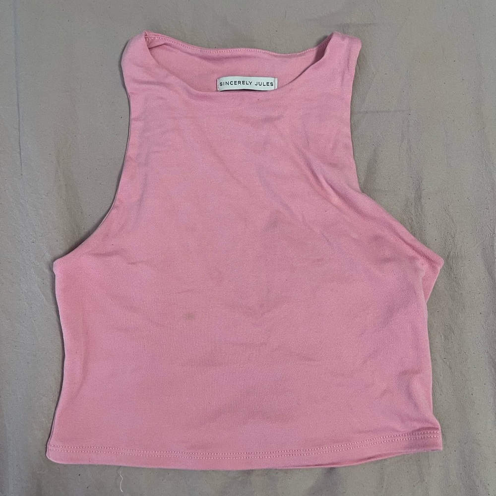 Pink small tank top/ cropped